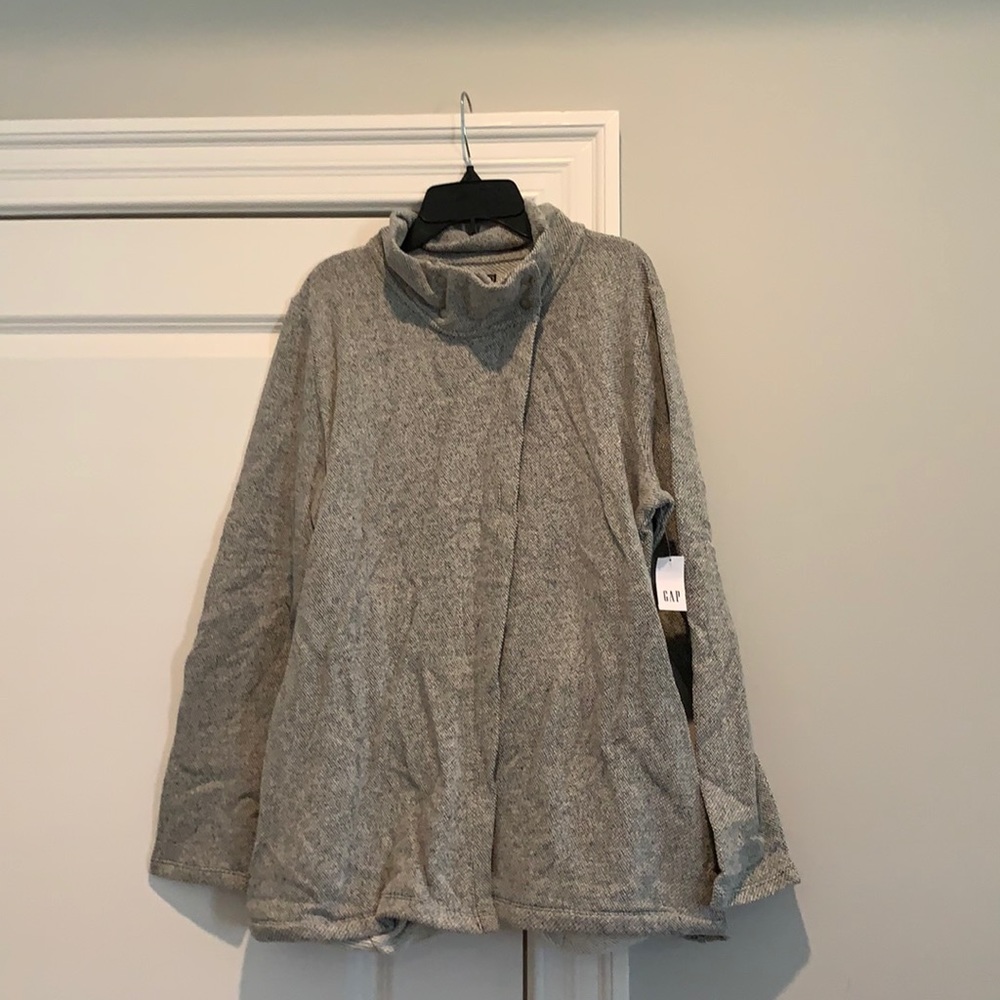 NWT Gap Maternity nursing snap sweatshirt size Large